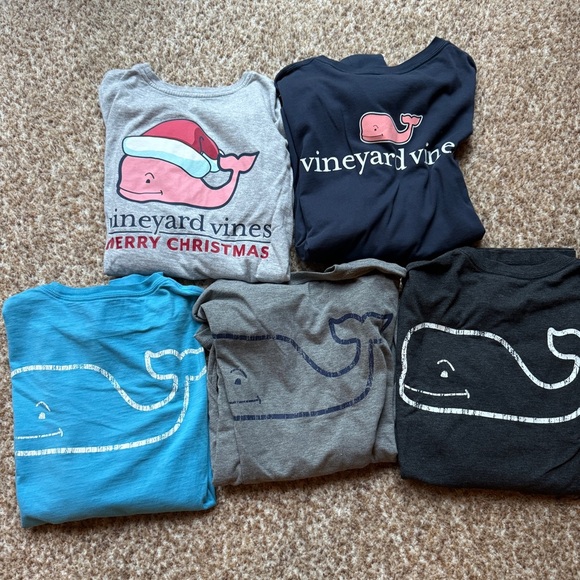Vineyard Vines Men's Long-Sleeve Logo Graphic Pocket T-Shirt lot of 5 - Picture 1 of 13